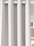 John Lewis Alda Weave Pair Lined Eyelet Curtains