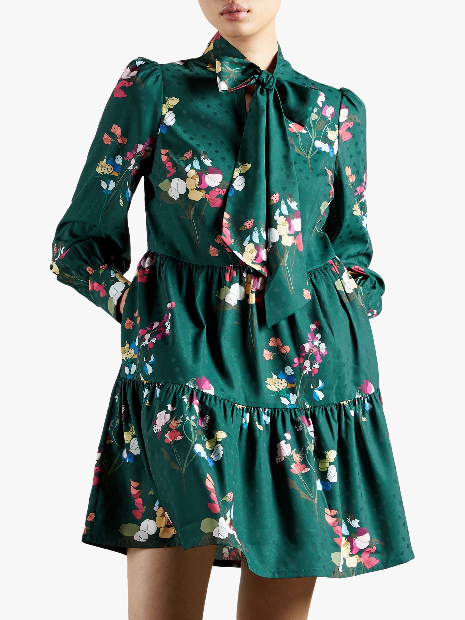Ted Baker Alinaa Floral Print Tiered ...
