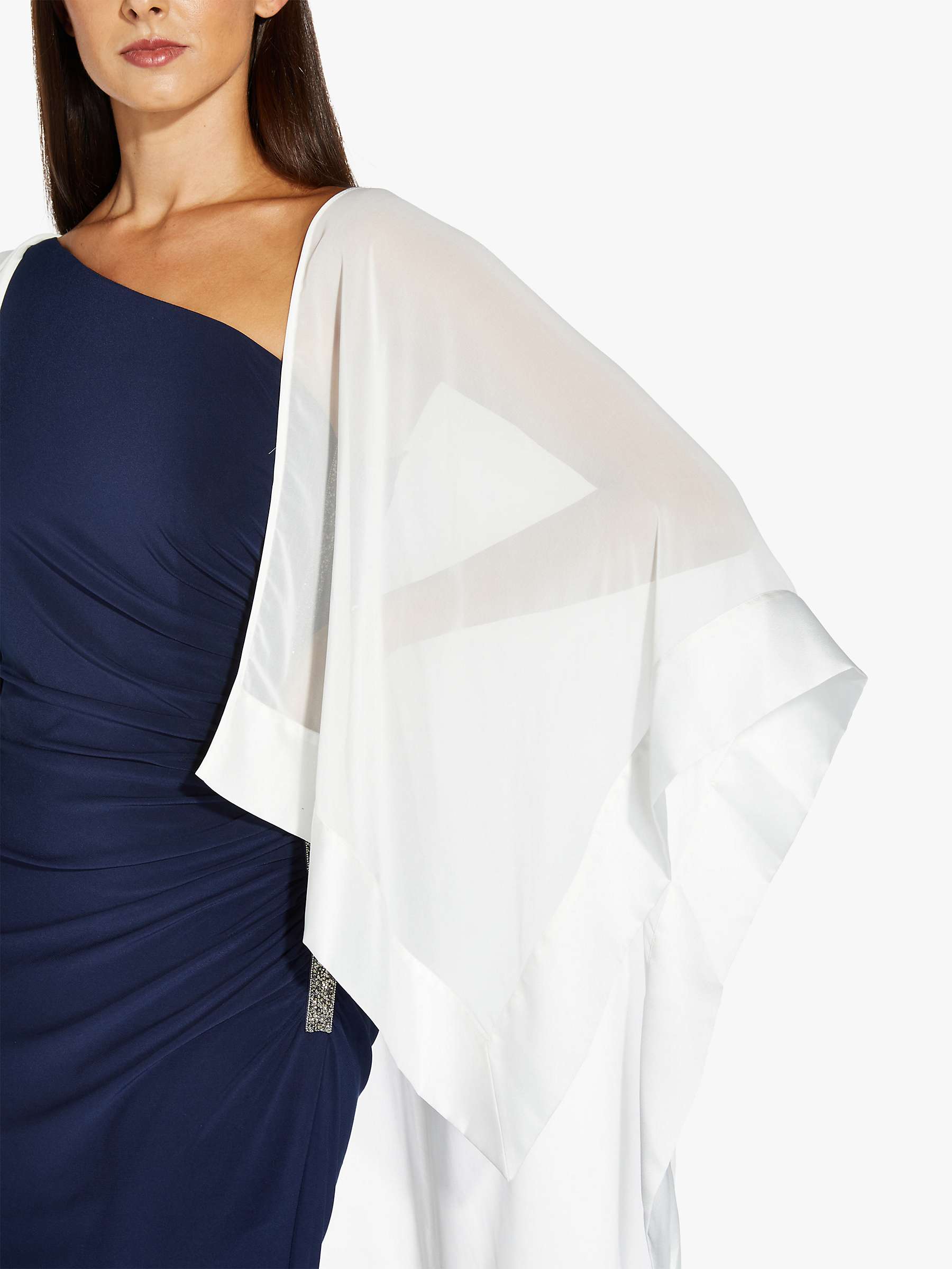 Buy Adrianna Papell Chiffon Cape Coverup, Ivory Online at johnlewis.com