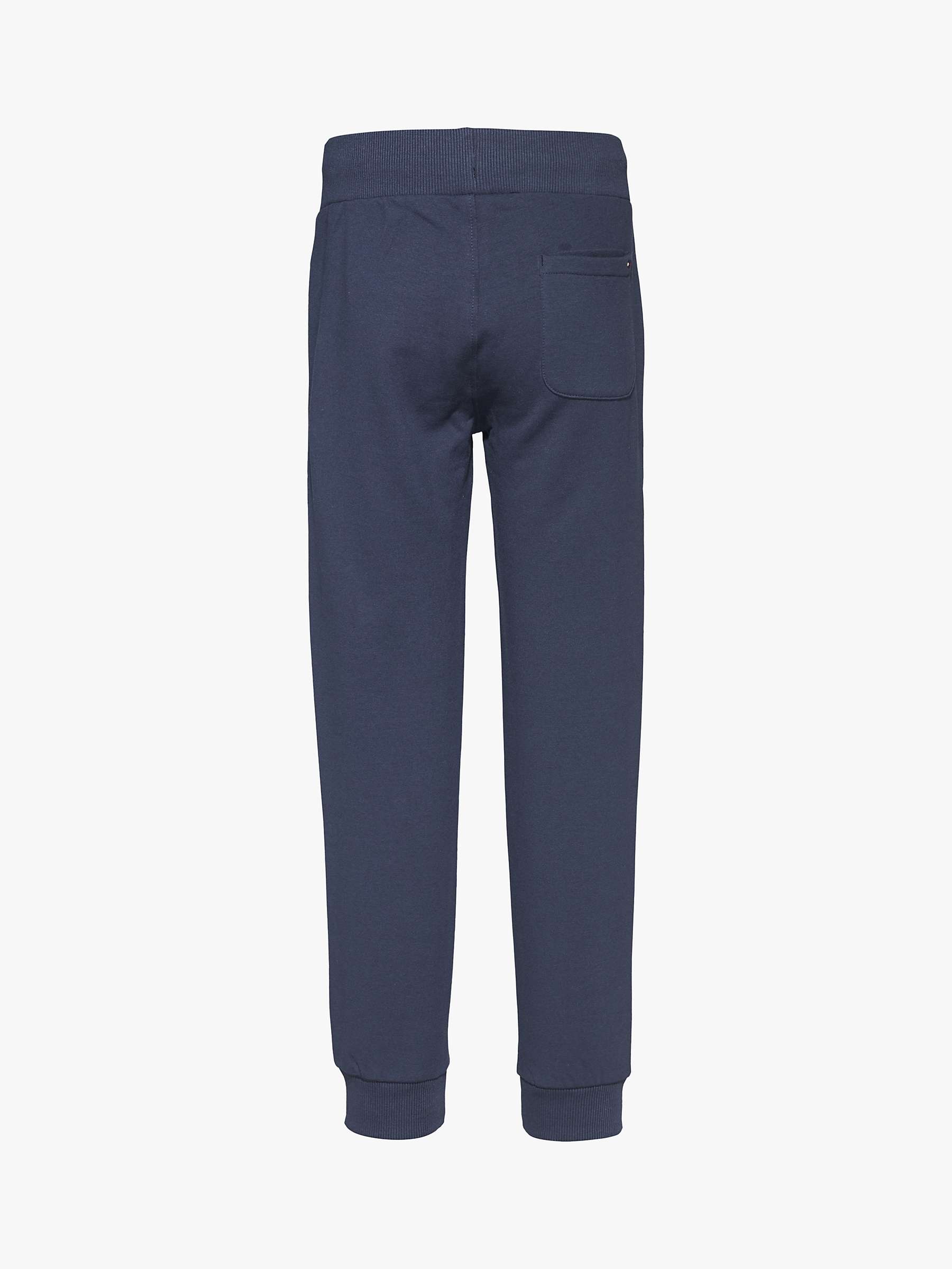 Buy Tommy Hilfiger Kids' Essential Organic Cotton Blend Tapered Joggers, Twilight Navy Online at johnlewis.com