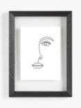 Gallery Perfect Floating Mount Pine Wood Photo Frame, Black