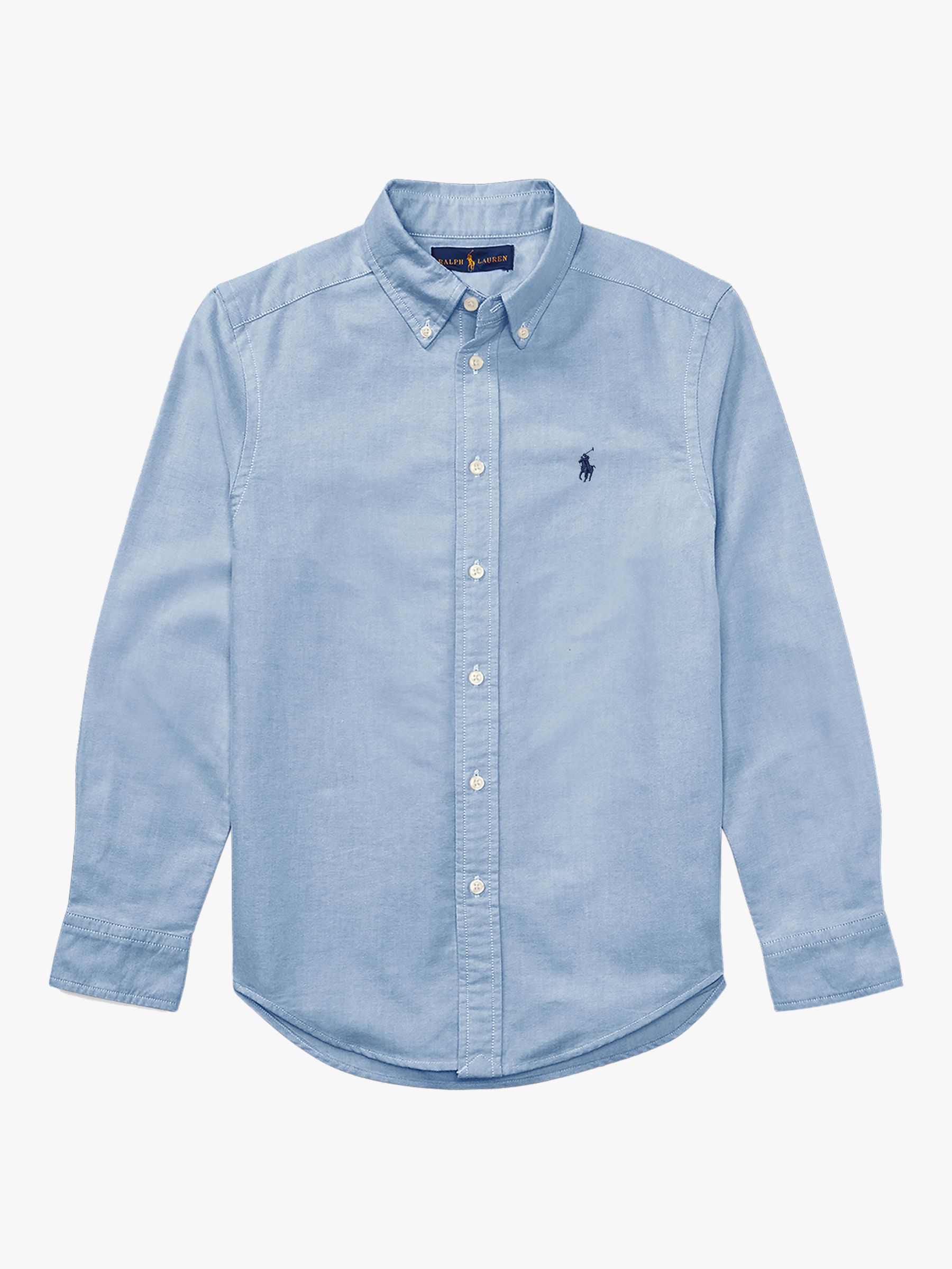 Polo Ralph Lauren Kids' Oxford Shirt, Blue at John Lewis & Partners