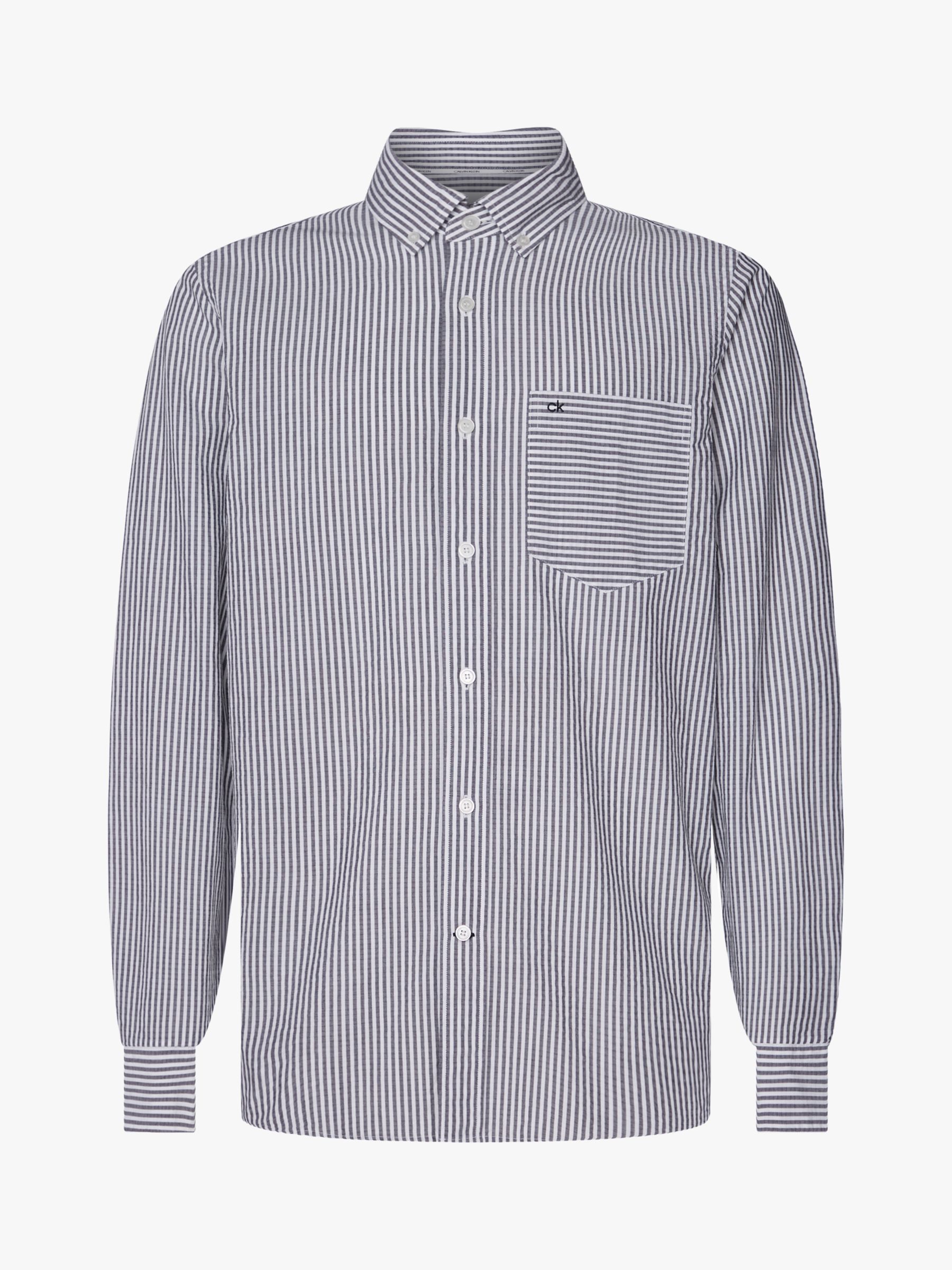 calvin klein white linen shirt