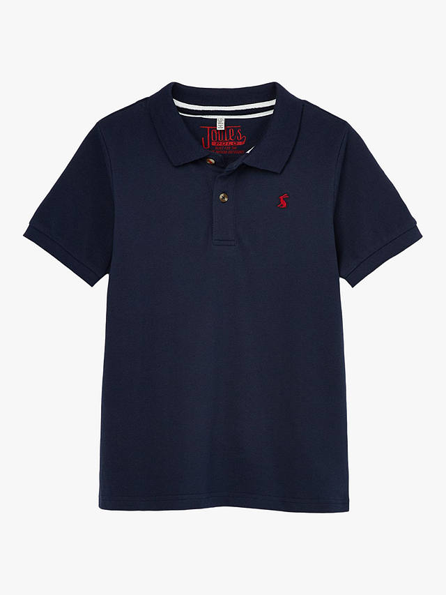Little Joule Boys' Woody Polo Shirt, Navy at John Lewis & Partners