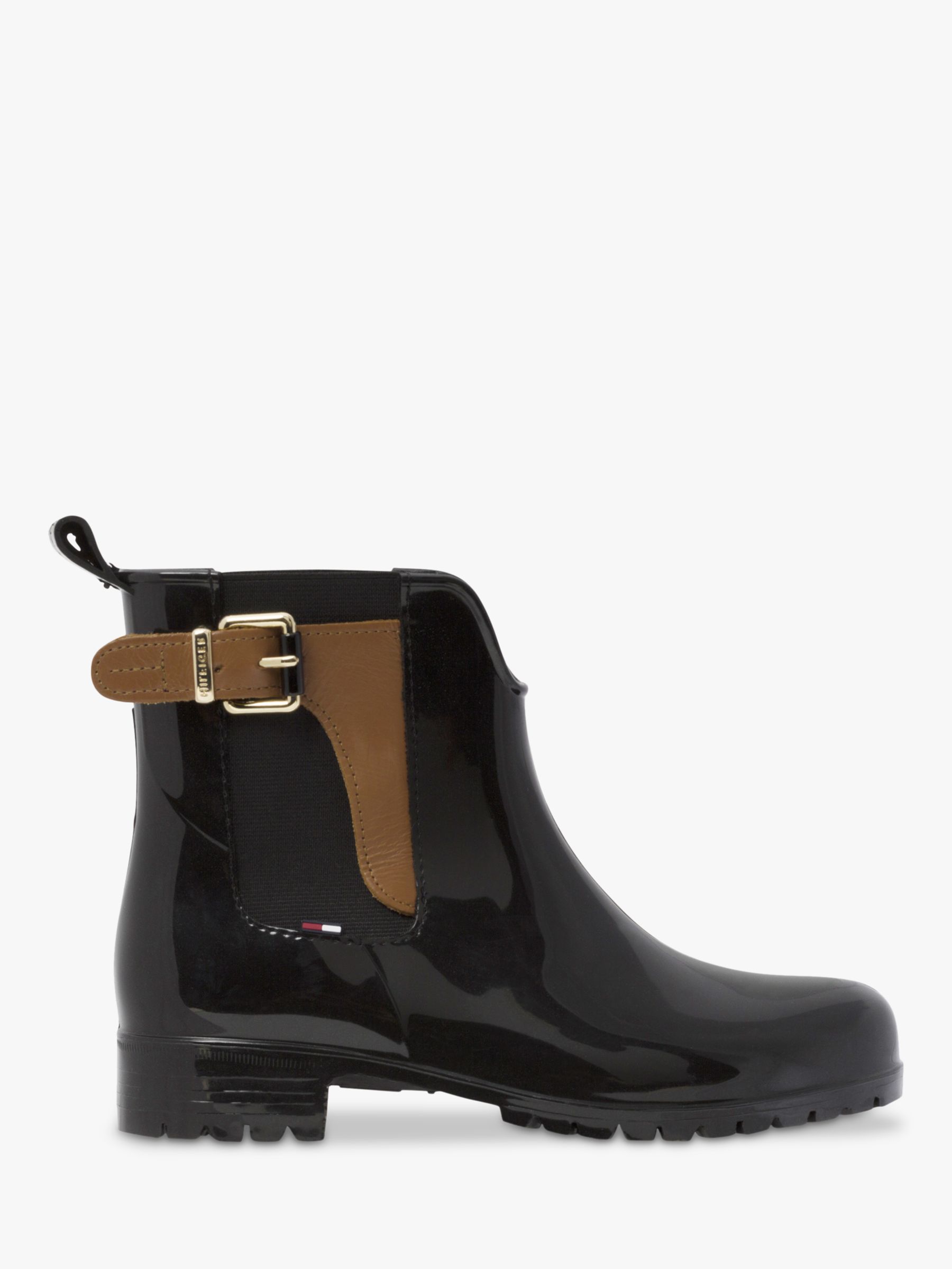 Tommy Buckled Ankle Black/Cognac,