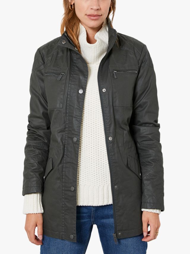 Mint velvet pale on sale khaki utility jacket