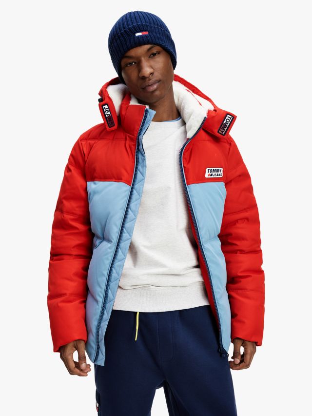 Tommy jeans jeans sale colour block padded jacket