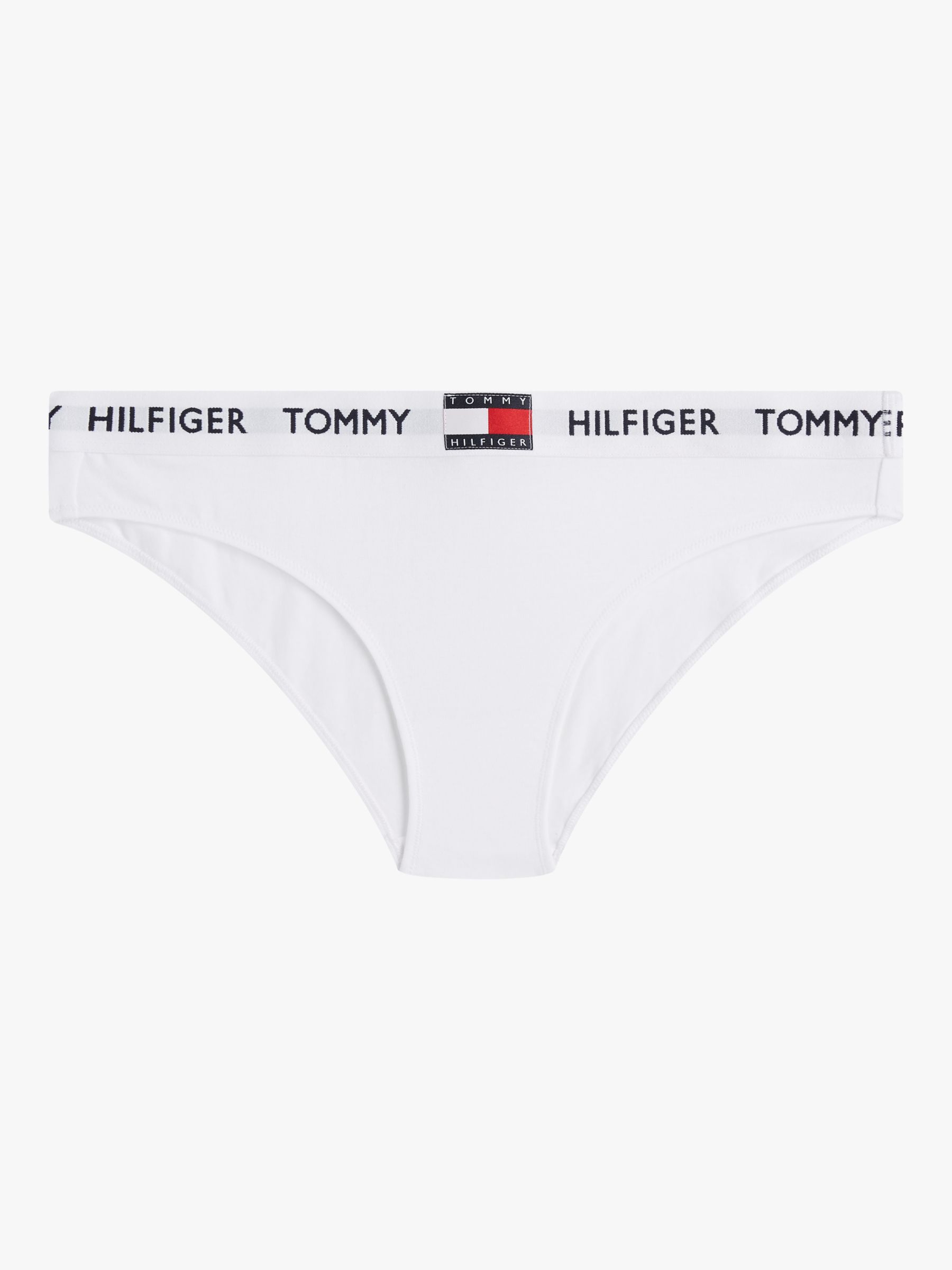 Tommy Hilfiger Logo Waistband Stretch Cotton Bikini Knickers, Classic ...