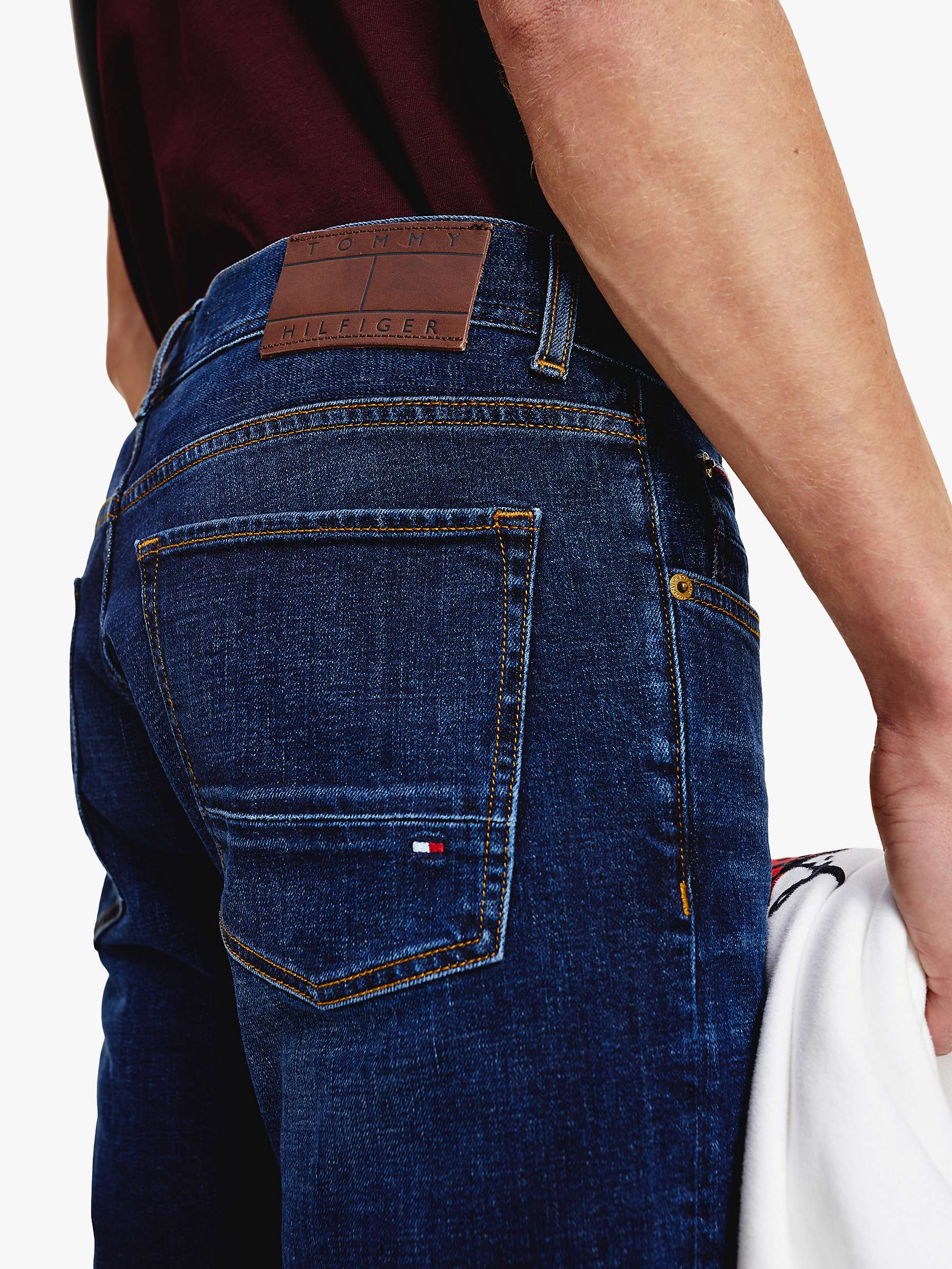 Buy Tommy Hilfiger Denton Straight Jeans, Bridger Indigo Online at johnlewis.com