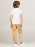 Tommy Hilfiger Kids' Basic Crew Neck Short Sleeve Top, Bright White
