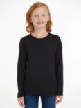 Tommy Hilfiger Kids' Basic Crew Neck Long Sleeve Top