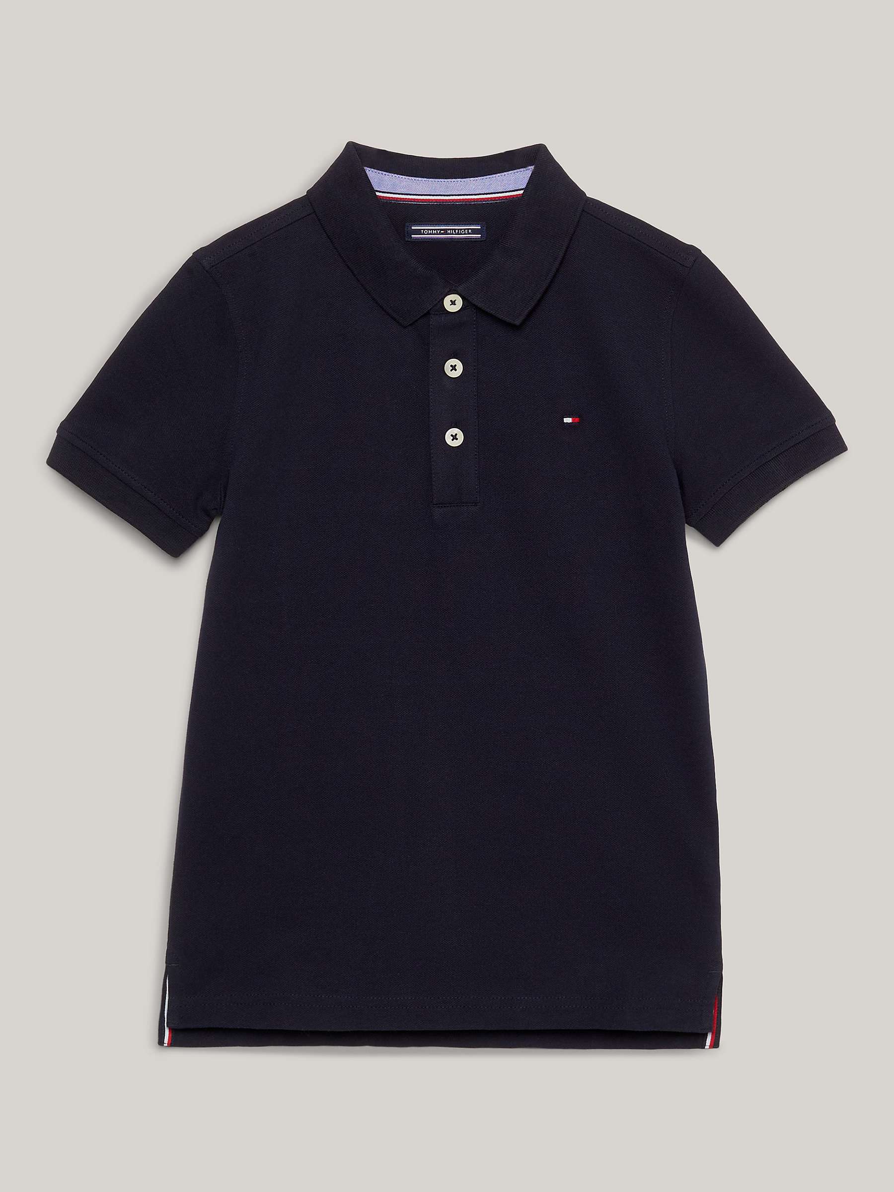 Buy Tommy Hilfiger Kids' Organic Cotton Short Sleeve Polo Shirt Online at johnlewis.com