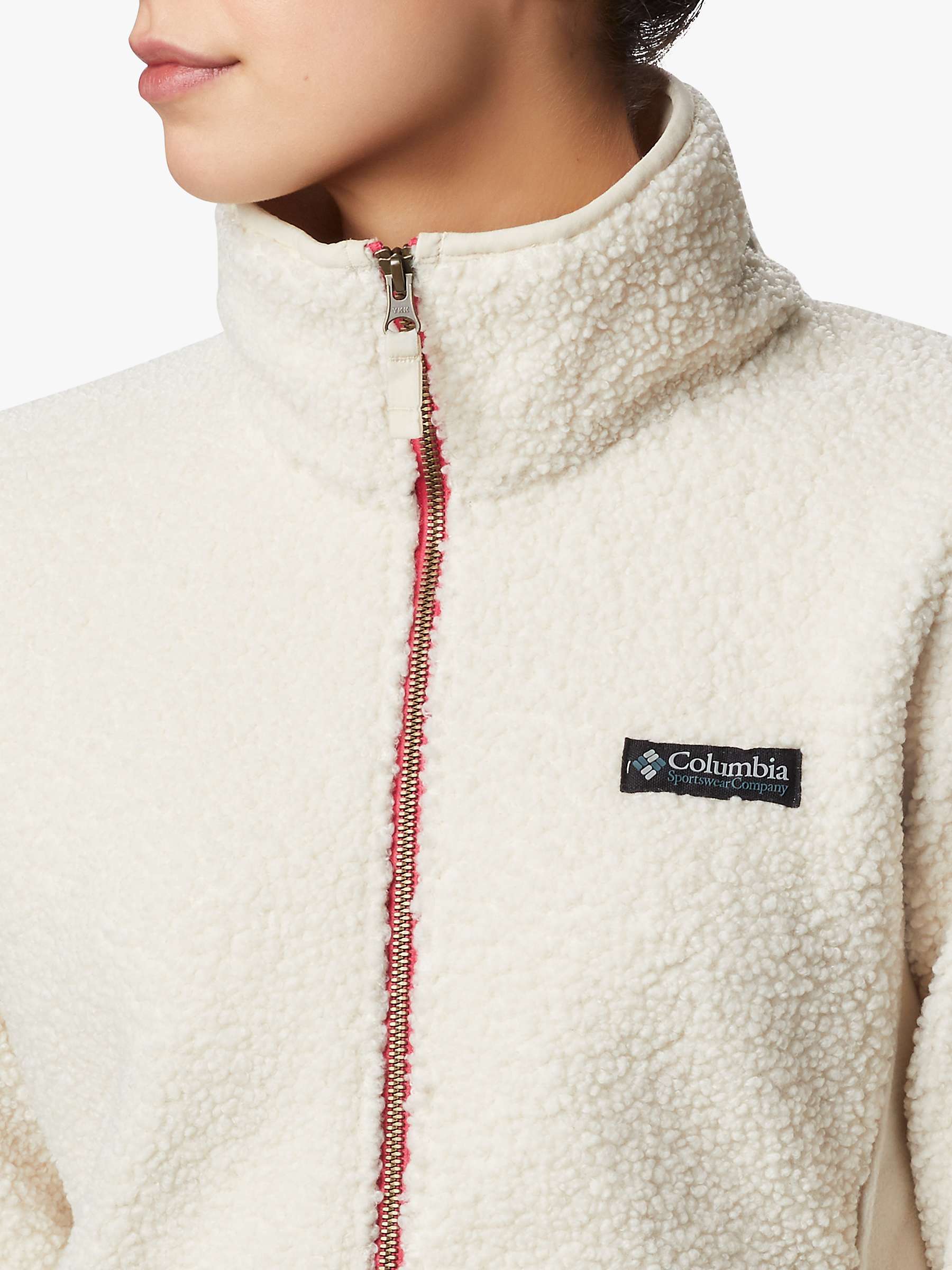 Buy Columbia Panorama Women's Sherpa Fleece Jacket, Chalk Online at johnlewis.com
