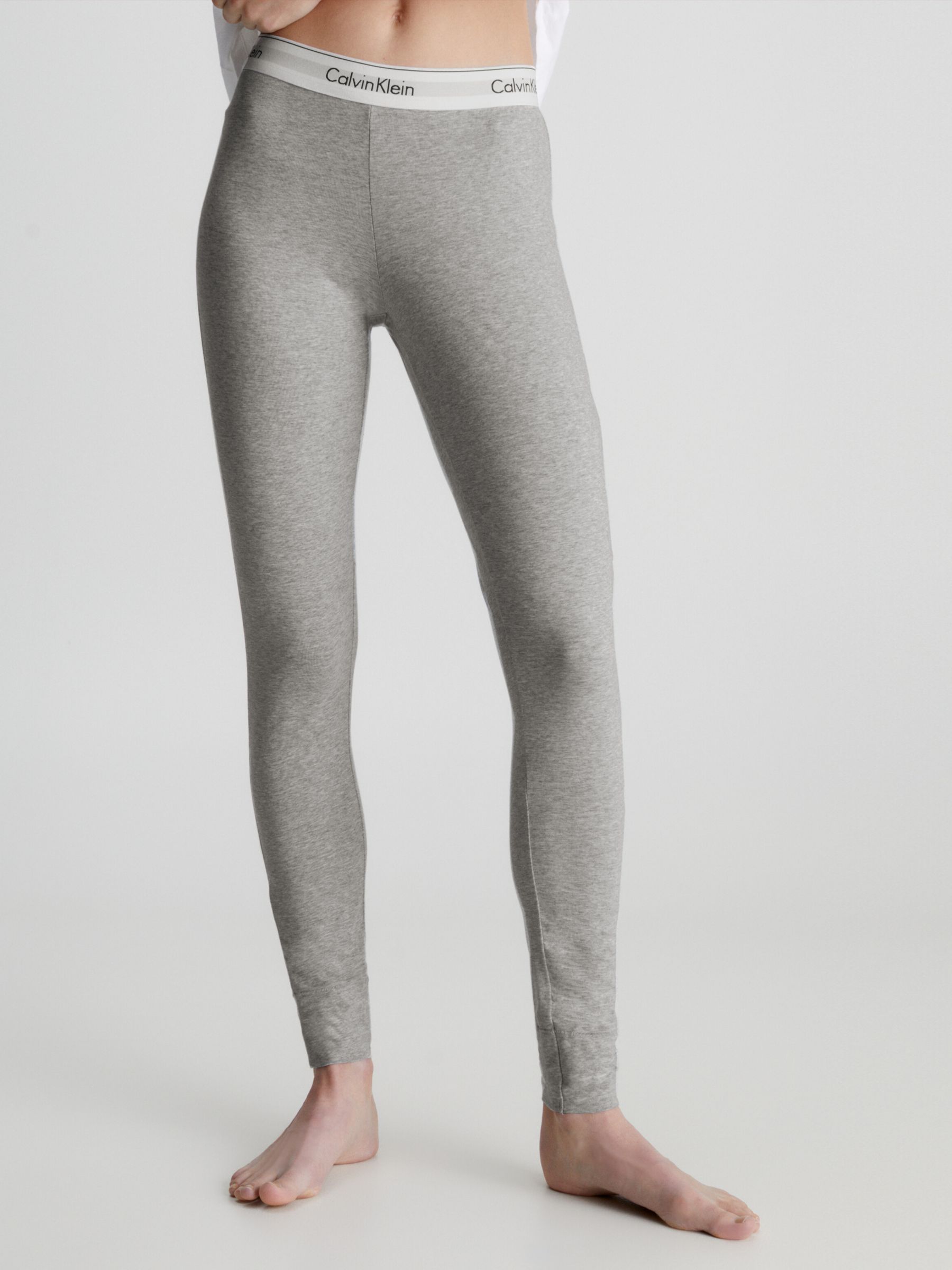 Calvin Klein Performance logo band leggings in grey (part of a set)