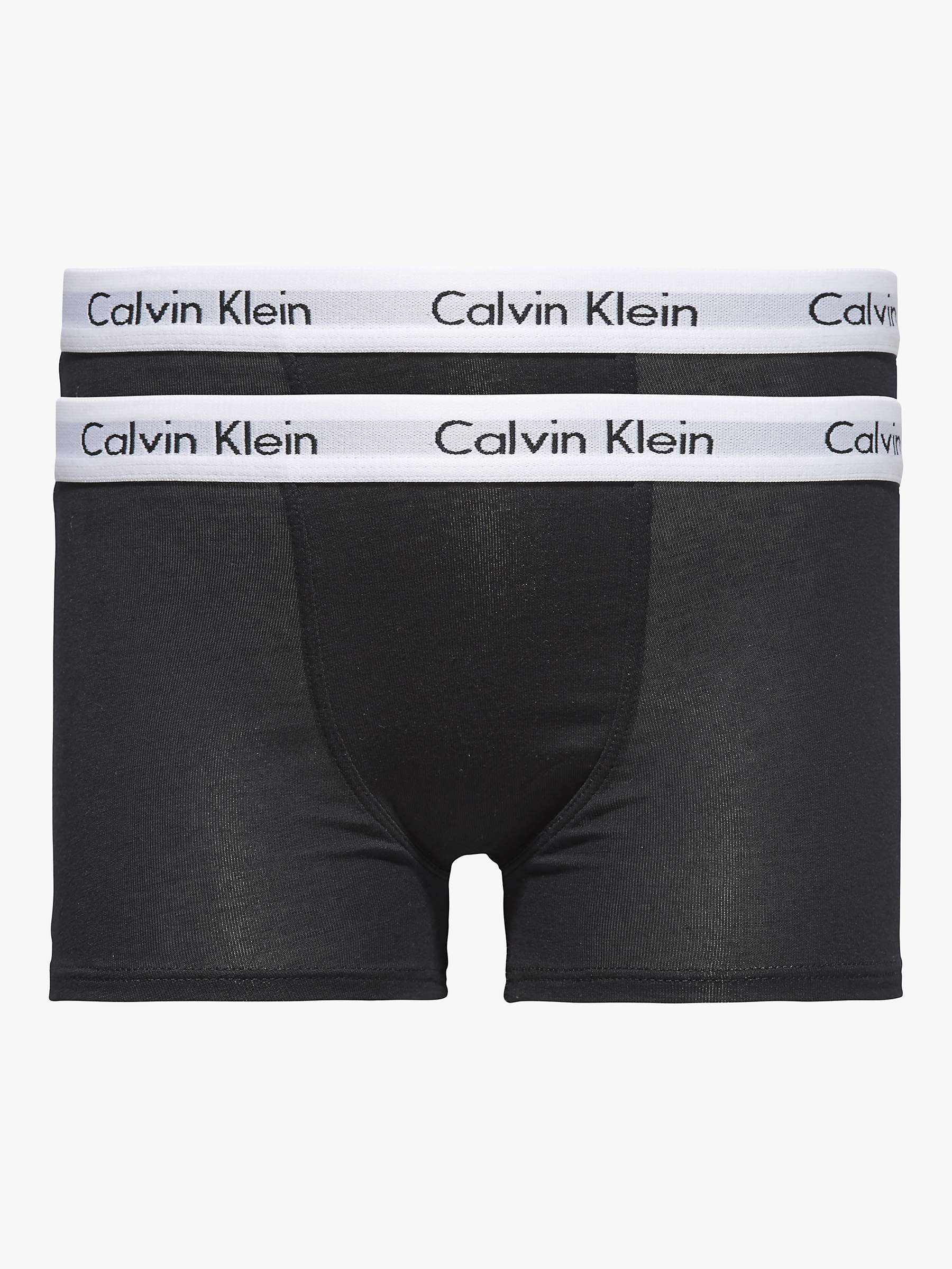 Buy Calvin Klein Kids' Trunks, Pack of 2, Black Online at johnlewis.com