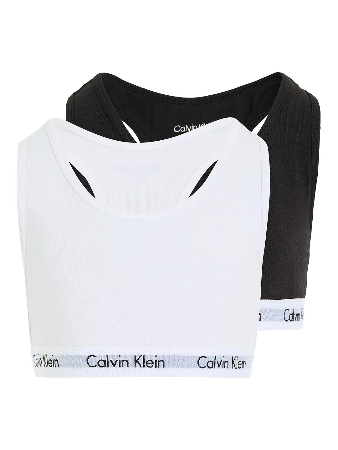 Calvin Klein Kids' Bralette, Pack of 2, Black/White