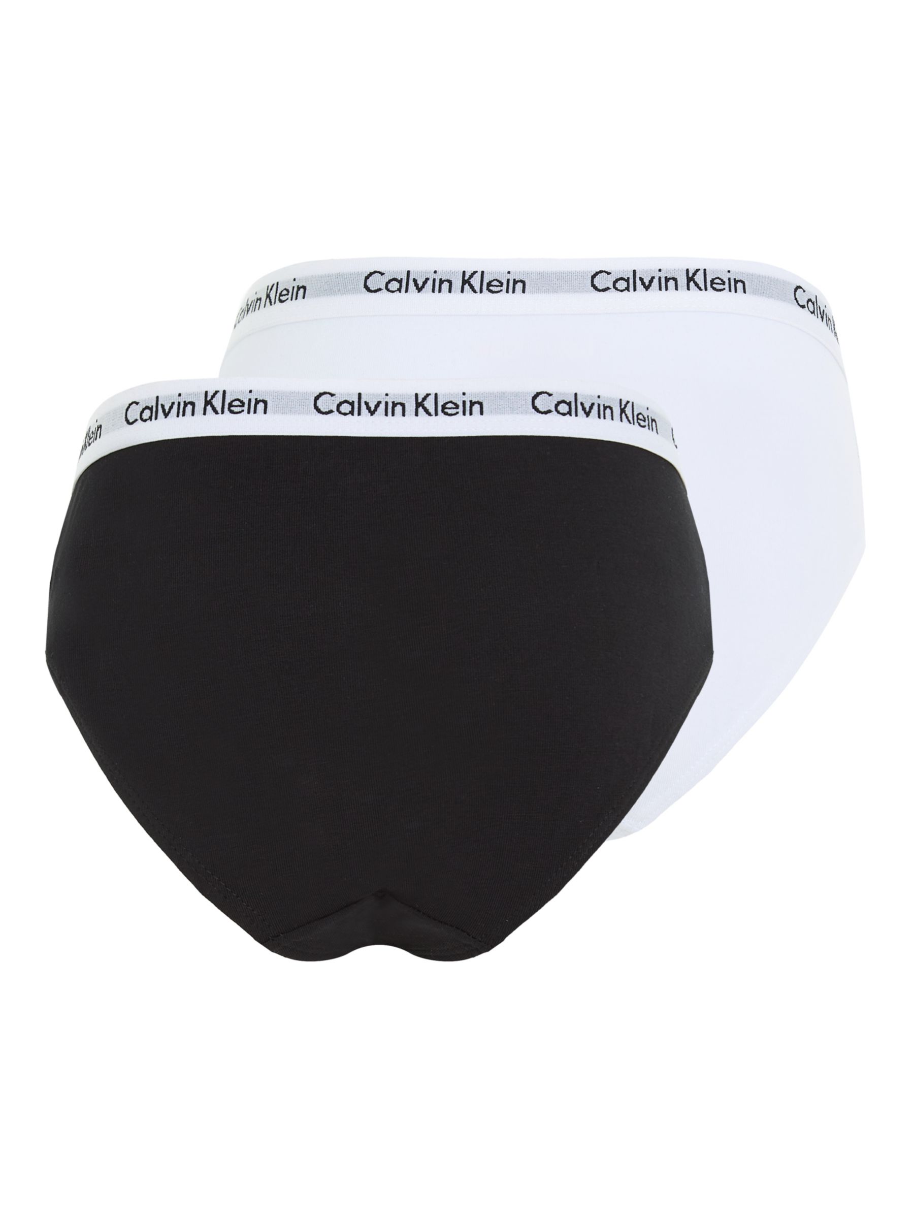 Calvin Klein Kids' Bikini Briefs, Pack of 2, Black/White, 10-12 years