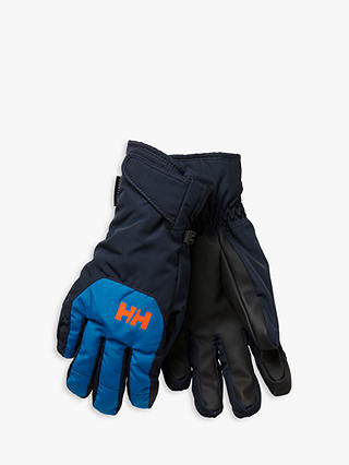 Helly Hansen Children's Colour Block Ski Gloves, Blue