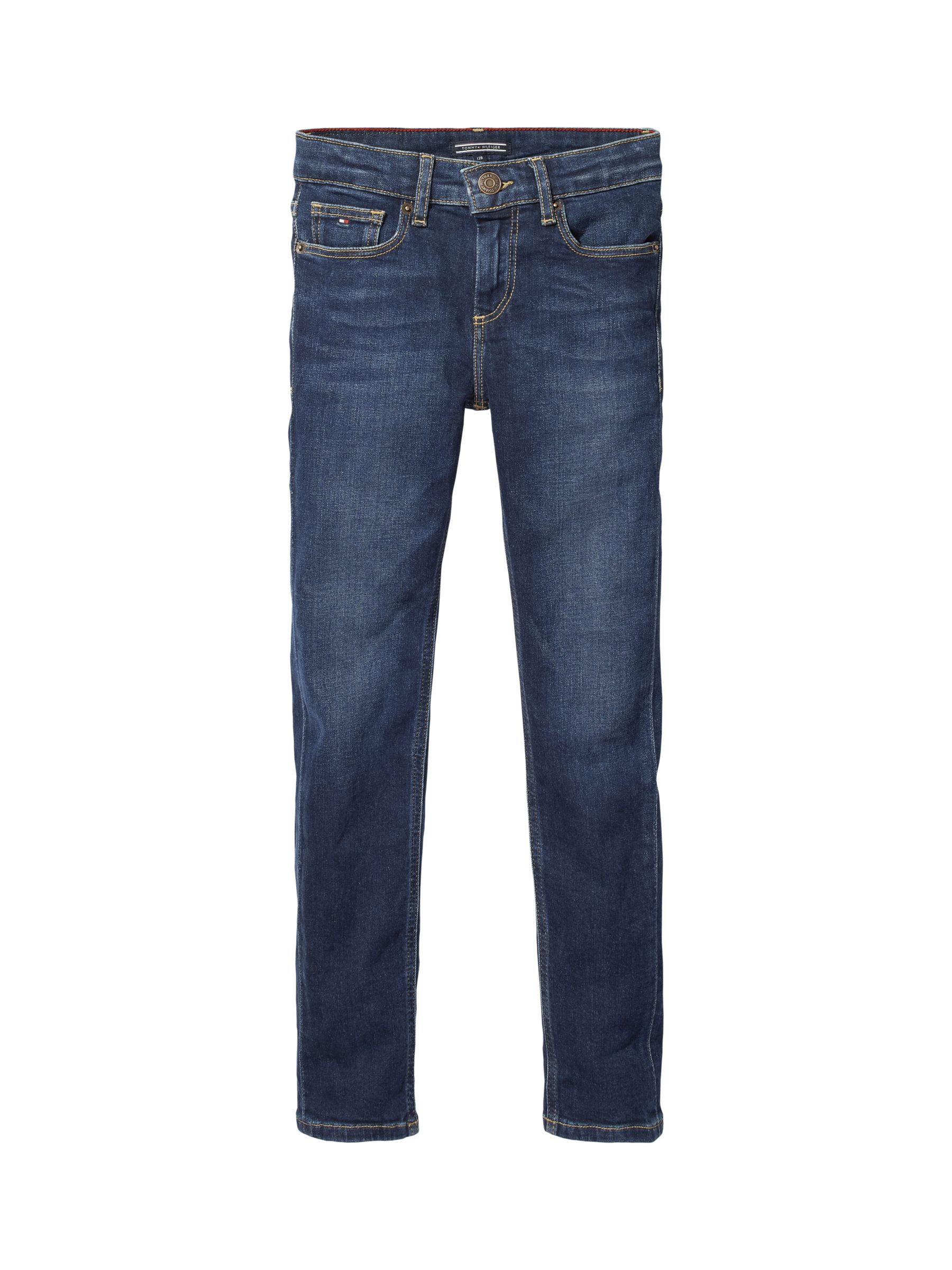 Tommy Hilfiger Boys' Slim Fit Jeans, New York Dark Stretch at Lewis & Partners