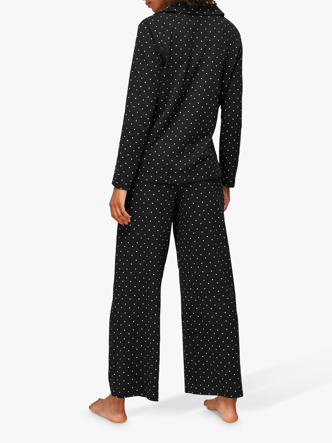 Buy Whistles Spot Print Long Sleeved Pyjama Set, Black/Multi Online at johnlewis.com