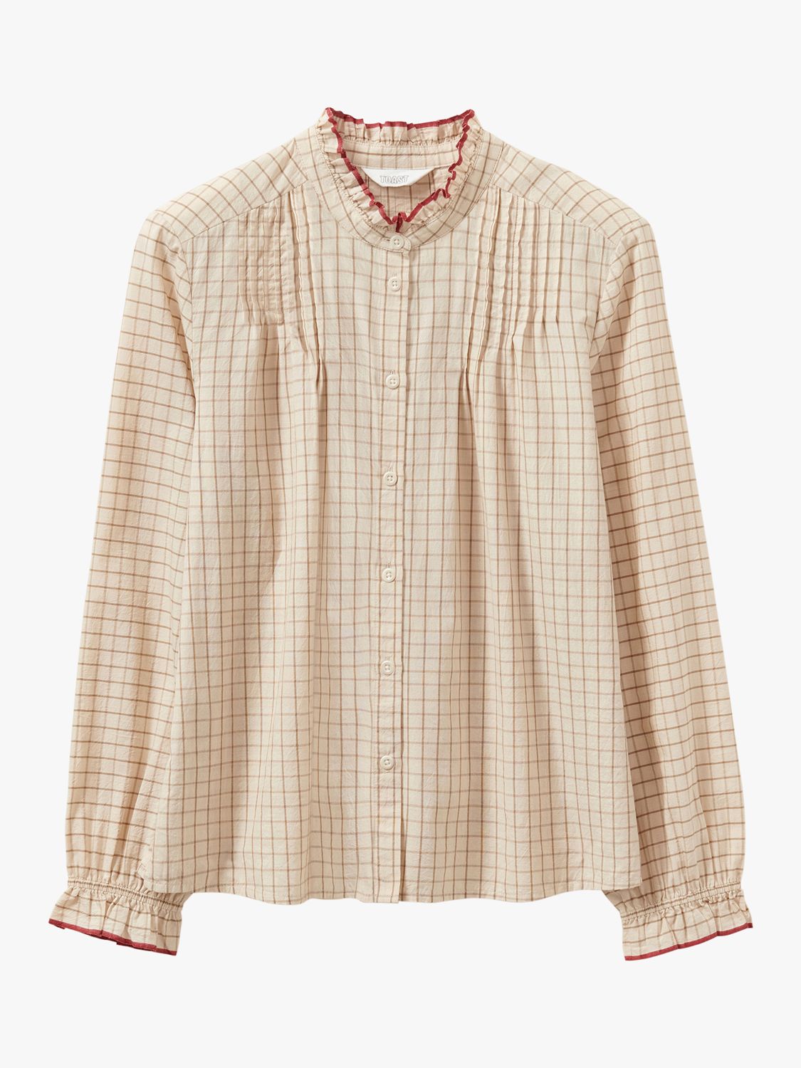 toast pintuck cotton shirt