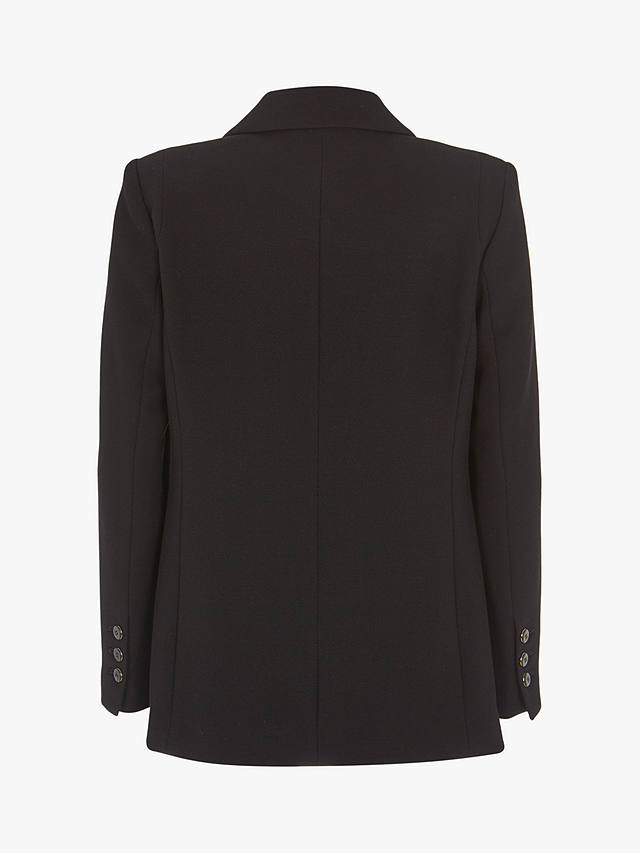 Mint Velvet Double Breasted Tailored Blazer, Black at John Lewis & Partners