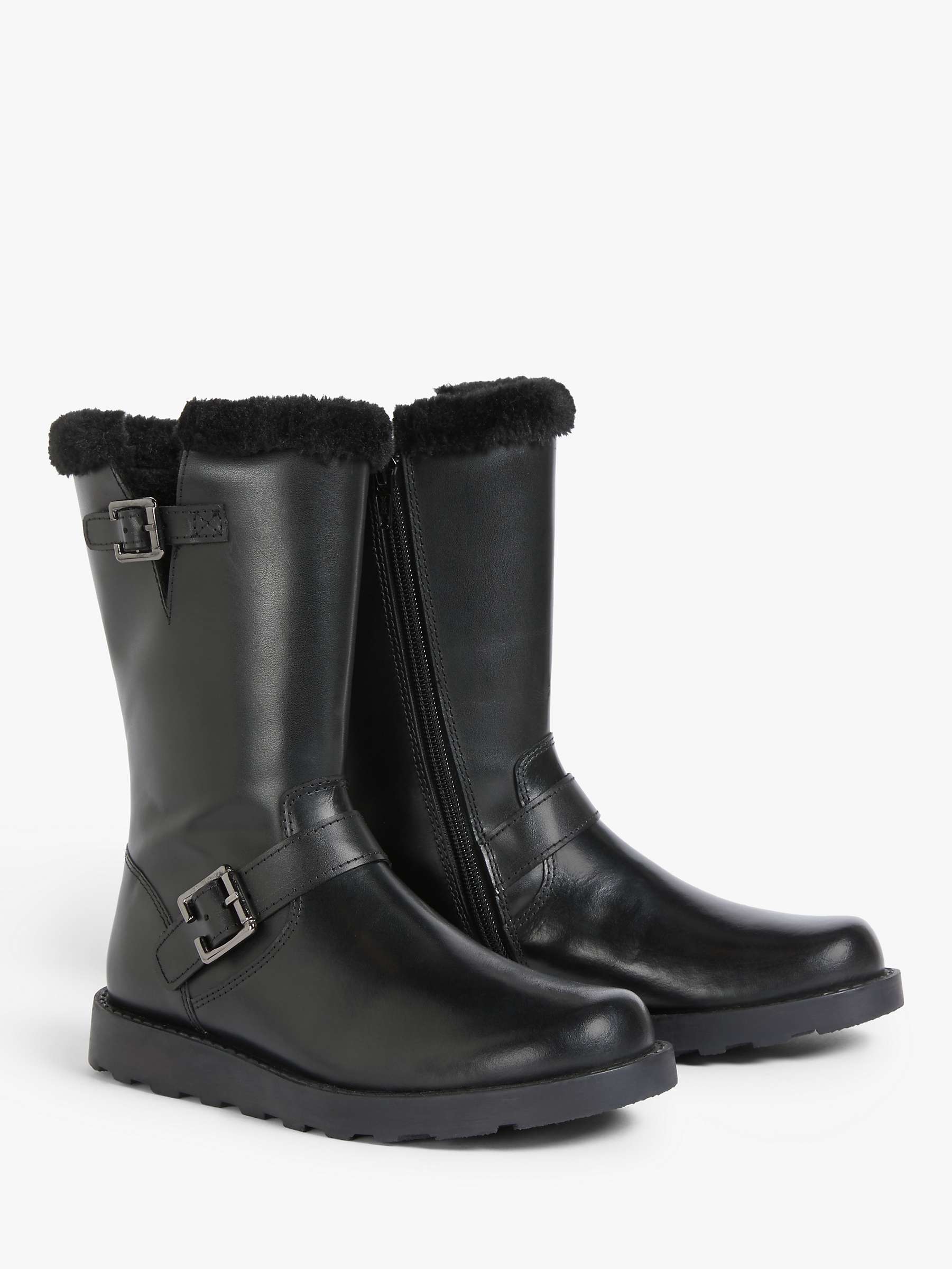 Buy John Lewis Kids' Leia Shearling Lined Boots Online at johnlewis.com