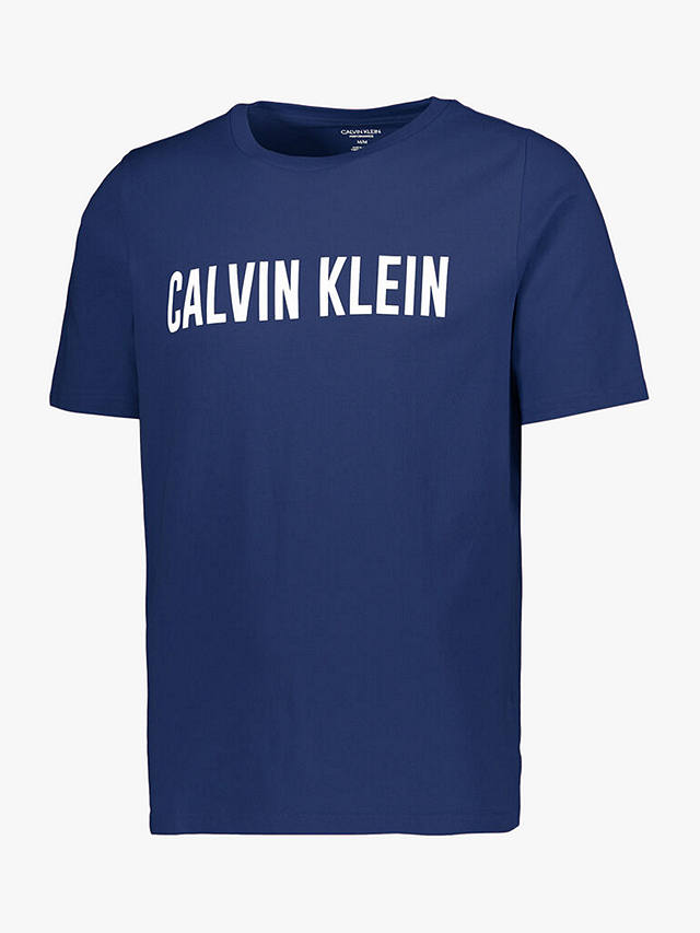 Calvin Klein Performance Logo Gym T-Shirt, New Navy at John Lewis ...
