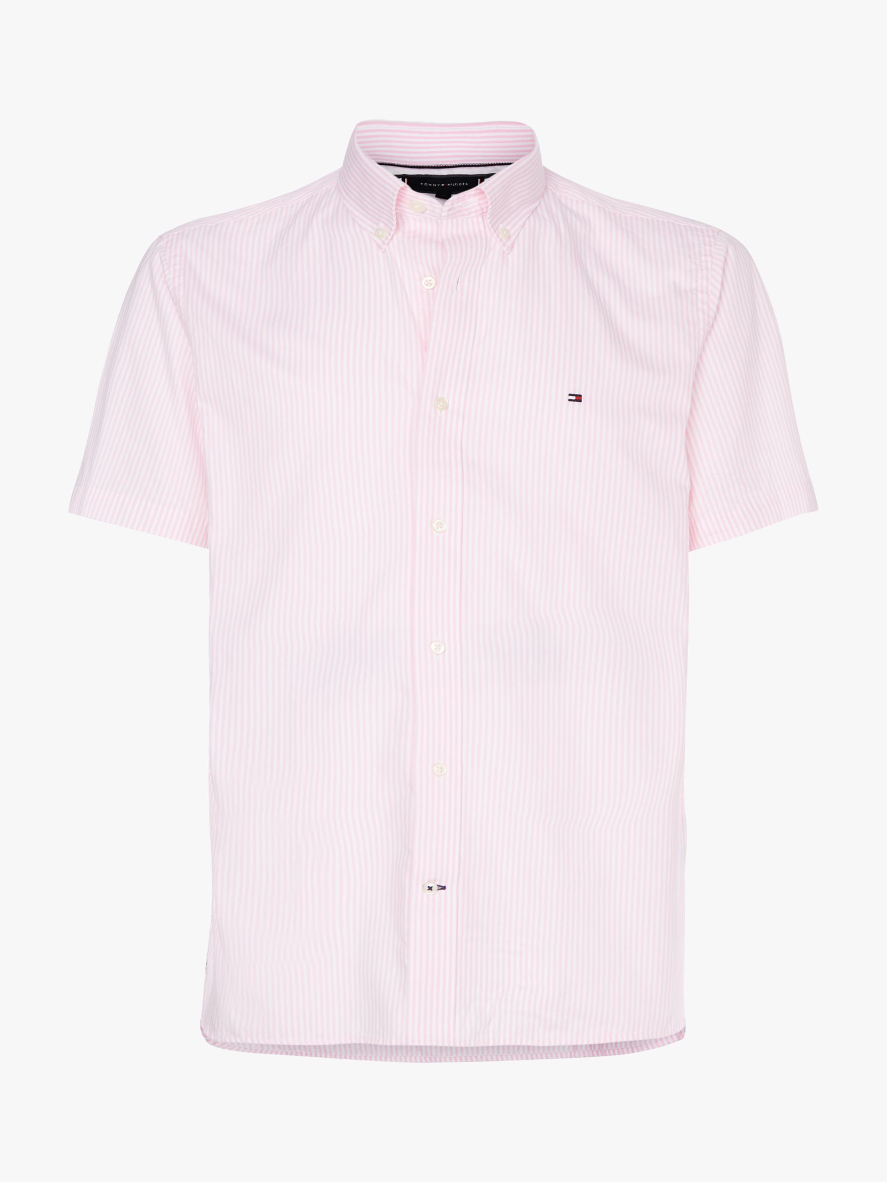 tommy hilfiger pink striped shirt