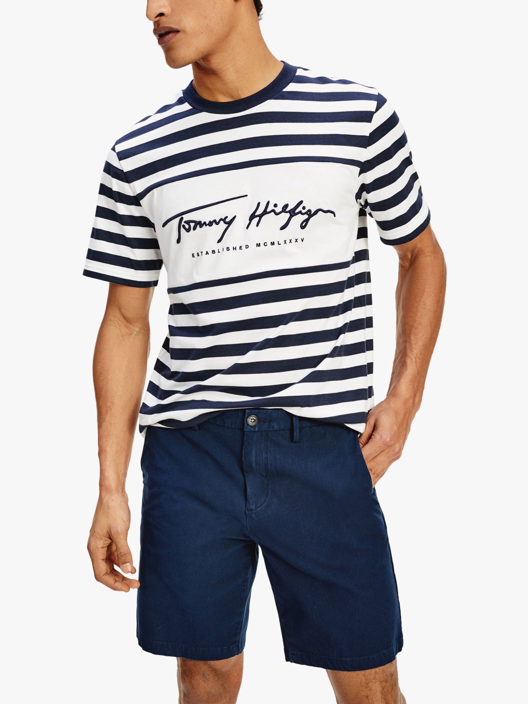 hilfiger striped t shirt