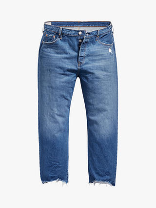 Levi's Plus 501 Original Cropped Jeans, Blue