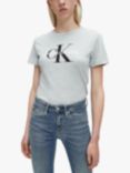 Calvin Klein Monogram Logo Regular Fit T-Shirt, Light Grey Heather