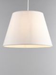 John Lewis Sophia Pure Linen Tapered Lampshade, Lily White
