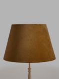 John Lewis Jenny Velvet Tapered Lampshade, Gold