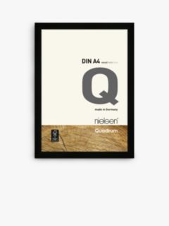 Nielsen Quadrum Oak Wood Poster Frame, Black, A4 (21 x 30cm)