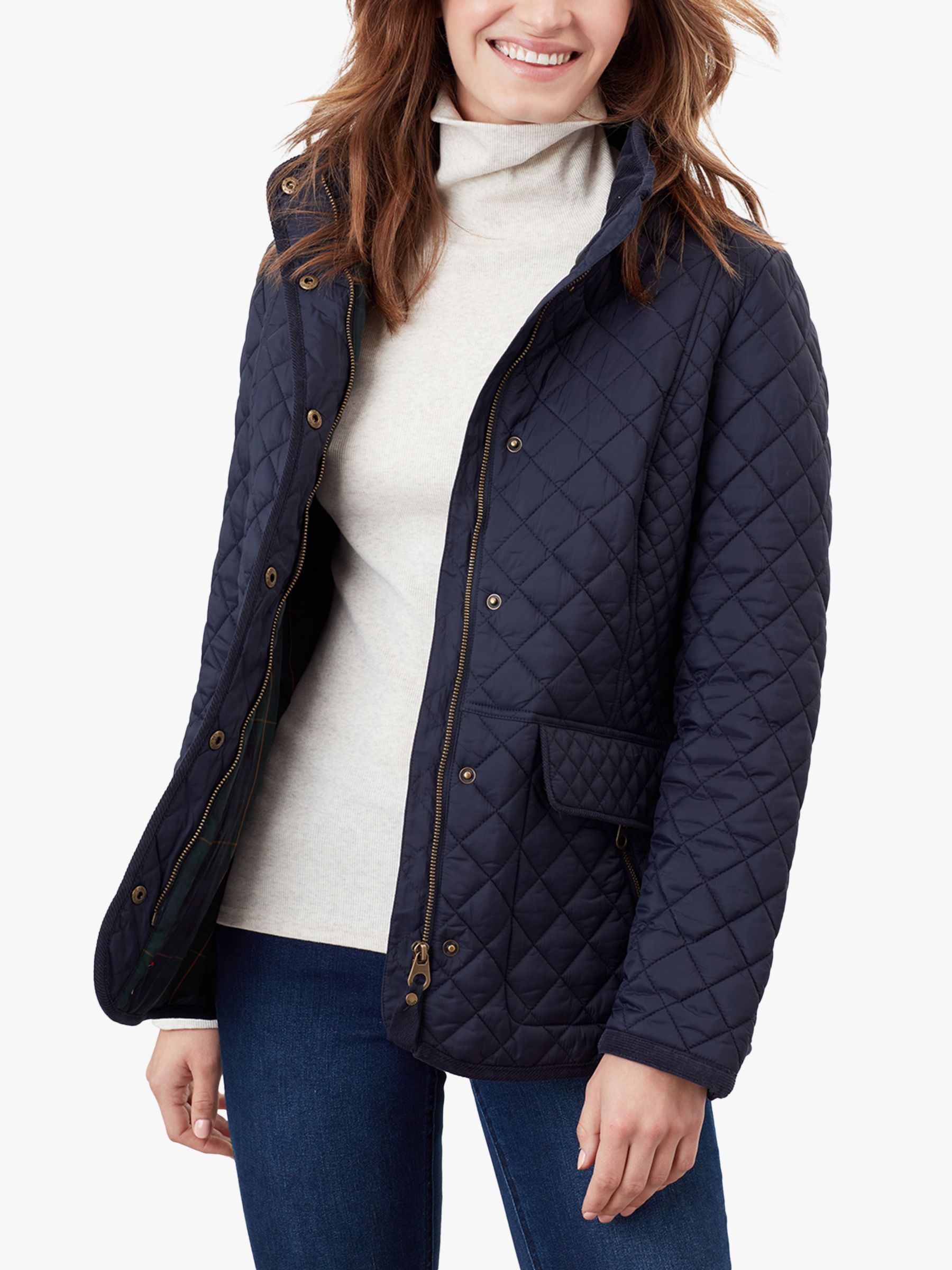 Joules Newdale Quilted Jacket, Marine Navy