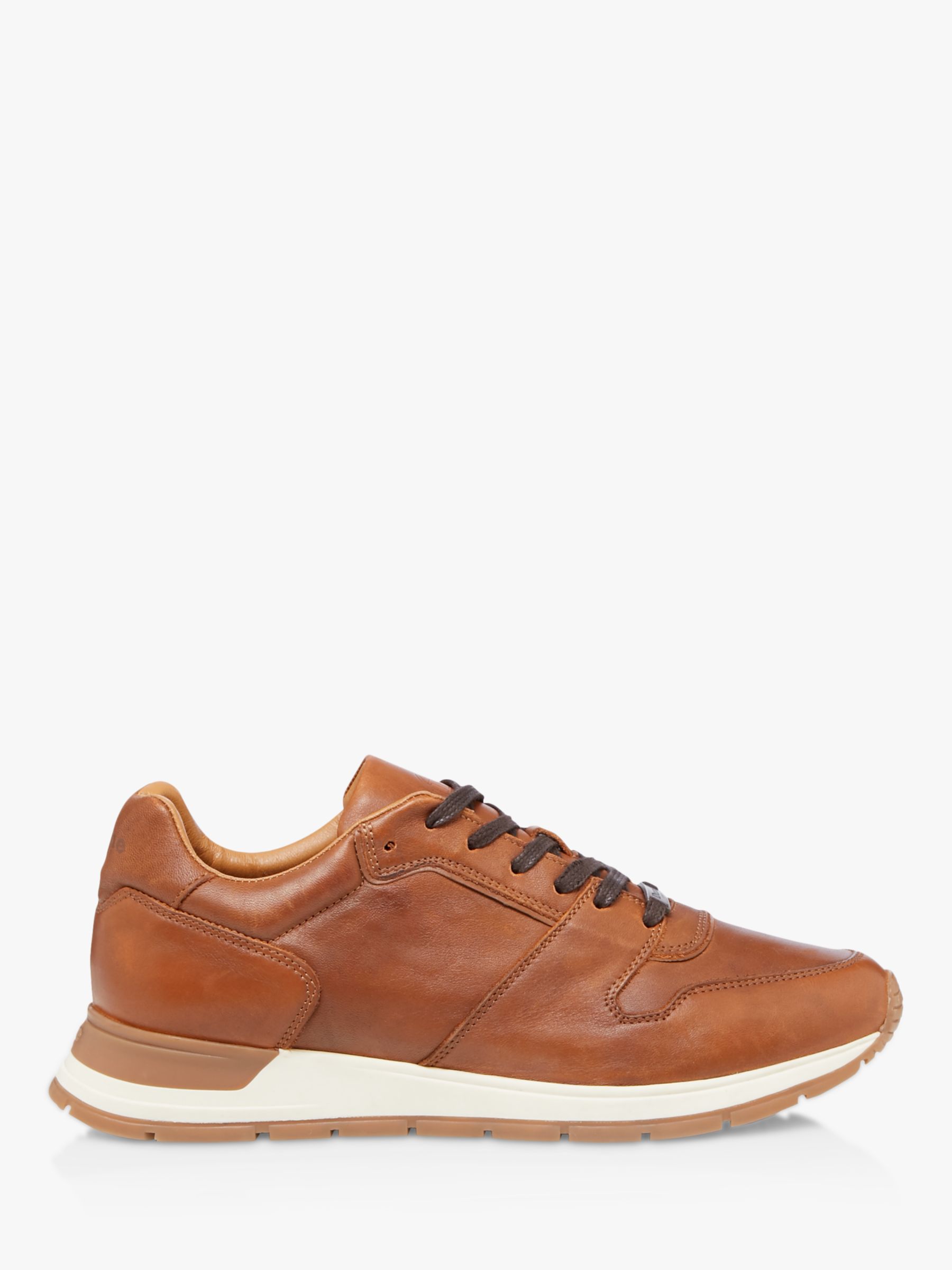 Dune Takeoff Leather Lace Up Trainers