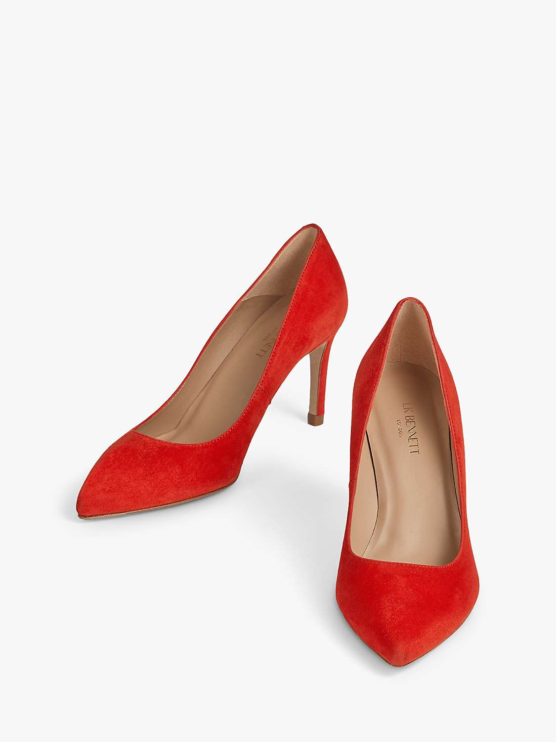 Buy L.K.Bennett Floret Suede Stiletto Heel Court Shoes Online at johnlewis.com
