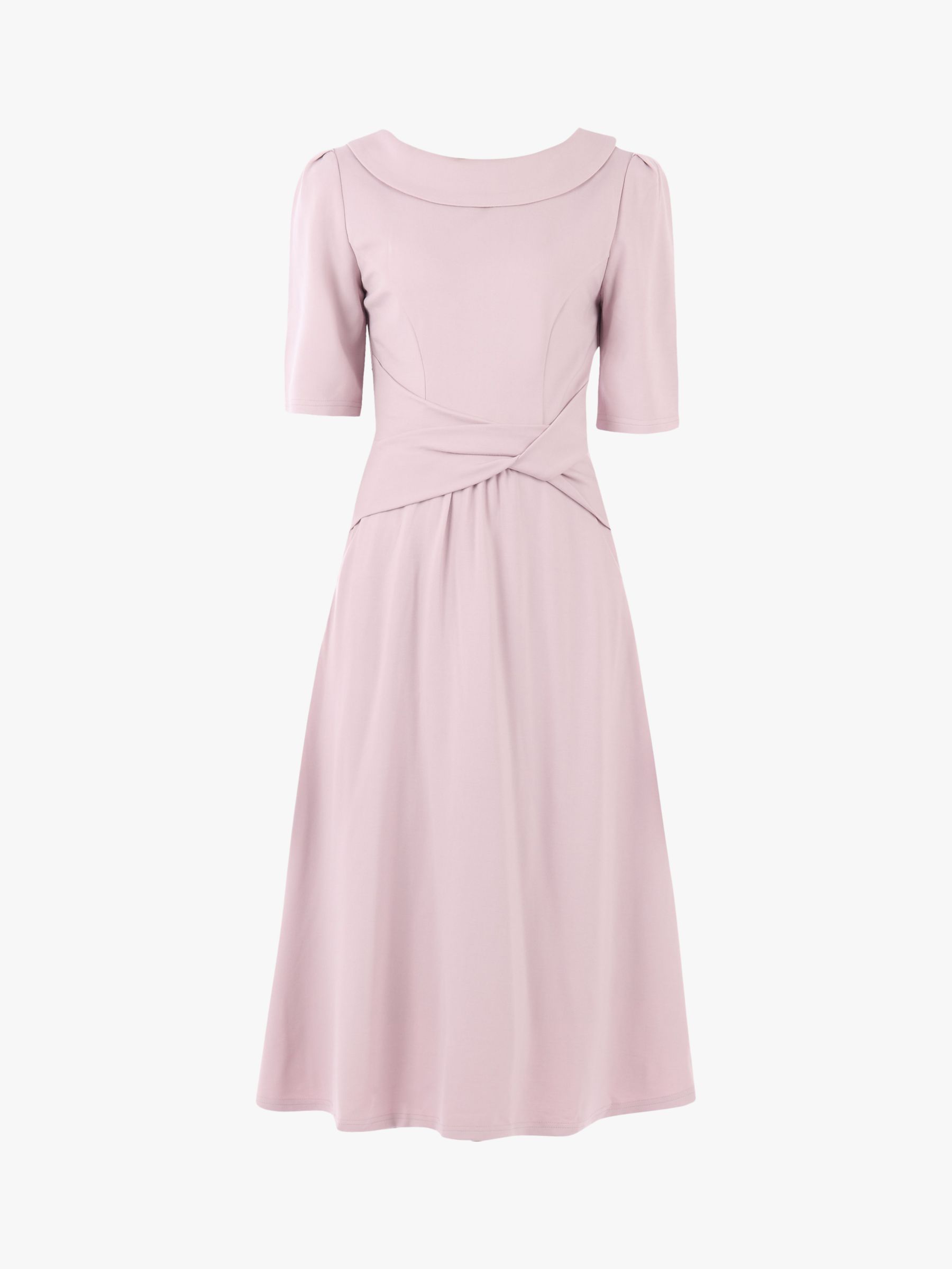 Jolie Moi Fold Over Fit and Flare Midi Dress, Heather at John Lewis ...