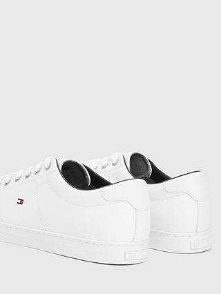 Tommy Hilfiger Essential Leather Lace-Up Trainers, White