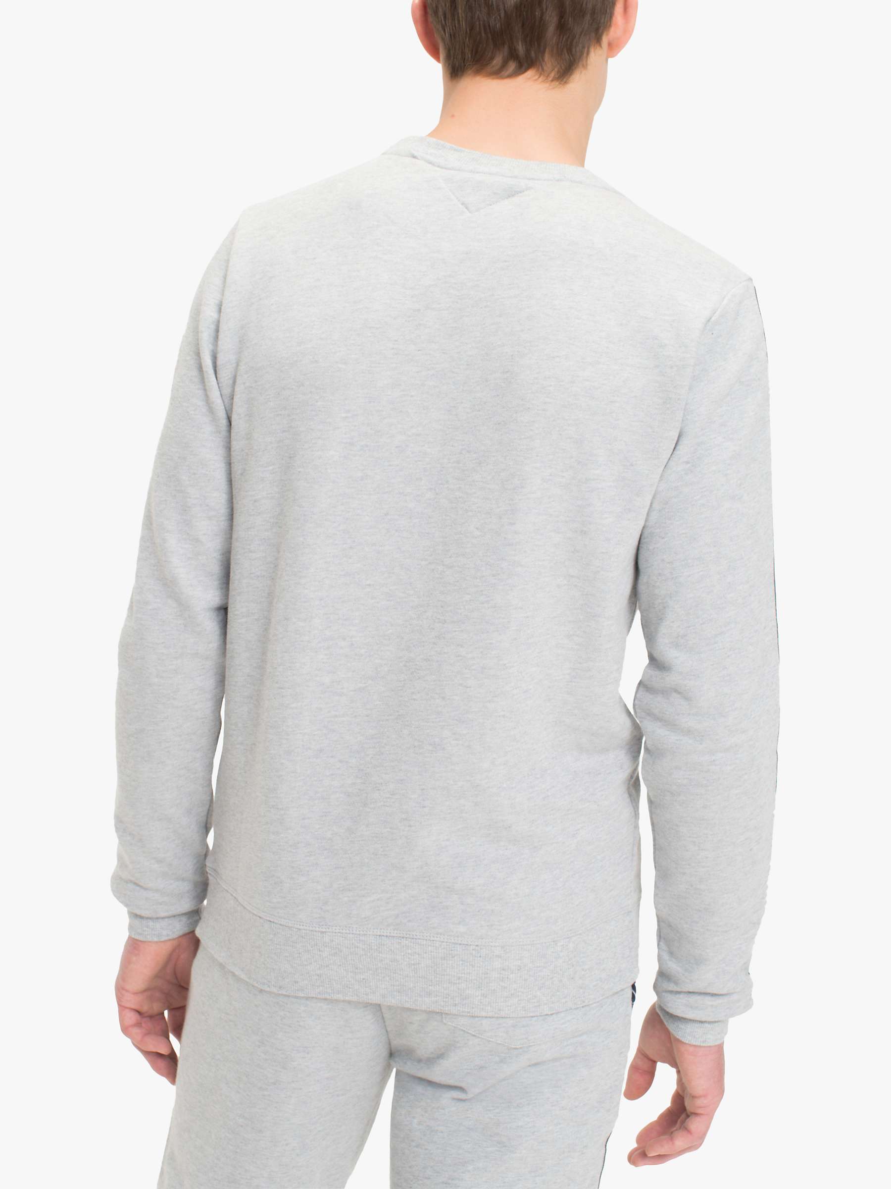Buy Tommy Hilfiger Logo Tape Sweatshirt, Grey Heather Online at johnlewis.com