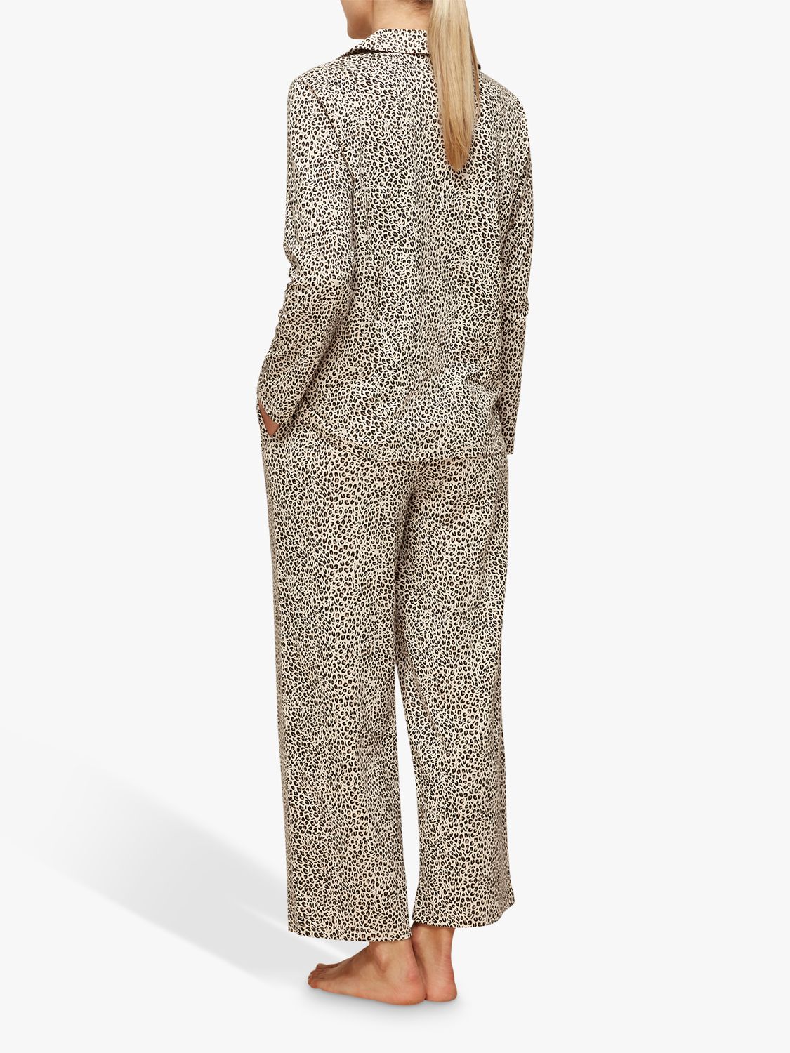 Buy Whistles Mini Leopard Print Pyjama Set, Beige/Black Online at johnlewis.com