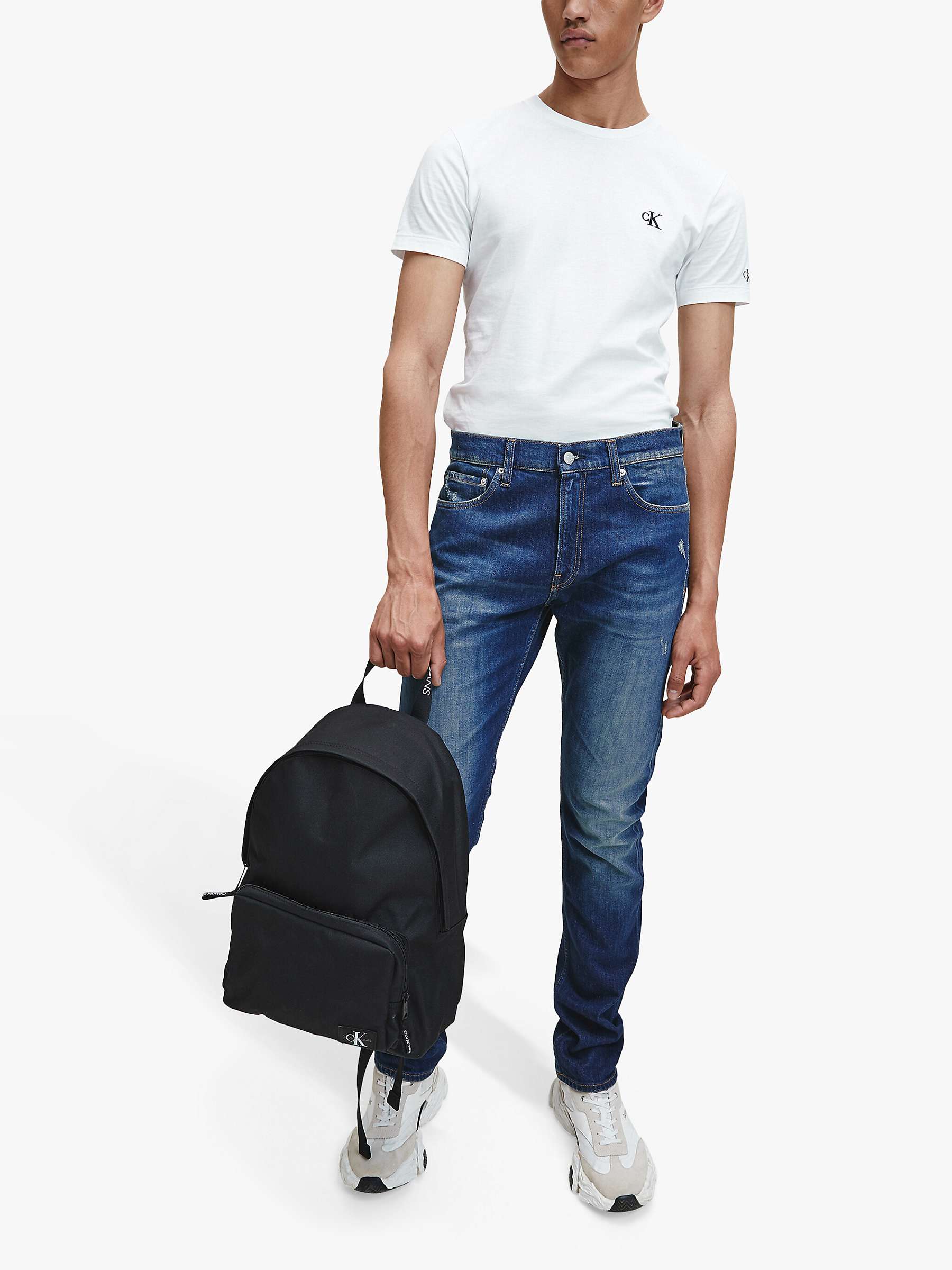 Buy Calvin Klein Jeans Campus Backpack, Black Online at johnlewis.com