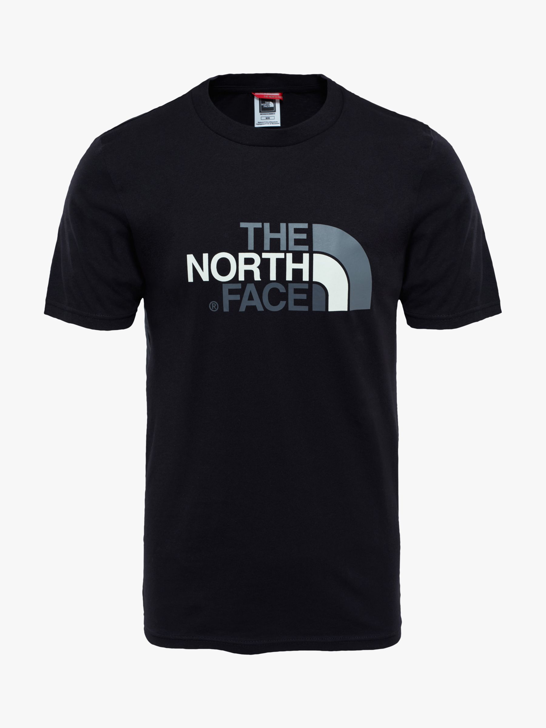 The North Face Easy Short Sleeve T-Shirt, Black at John Lewis & Partners