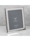 Elegance by Impressions Ribbed Photo Frame, Silver Plated