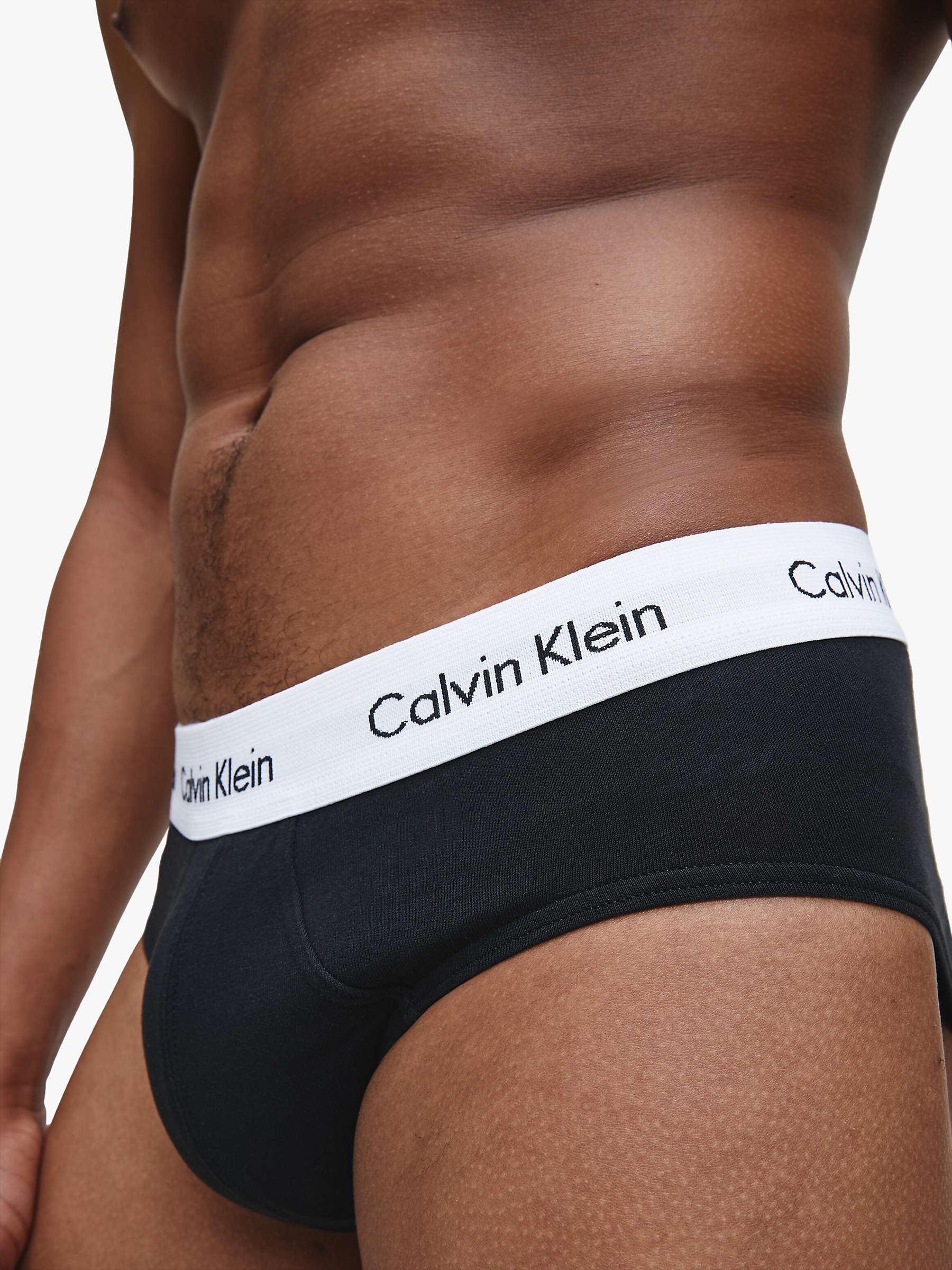 Calvin Klein Underwear Cotton Briefs, Pack of 3, Black at John