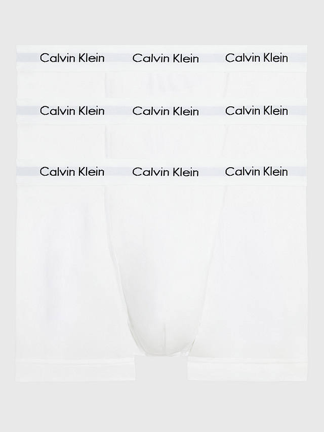 Calvin Klein Regular Cotton Stretch Trunks, Pack of 3, White