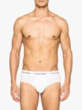 Calvin Klein Underwear Cotton Briefs, Pack of 3, White