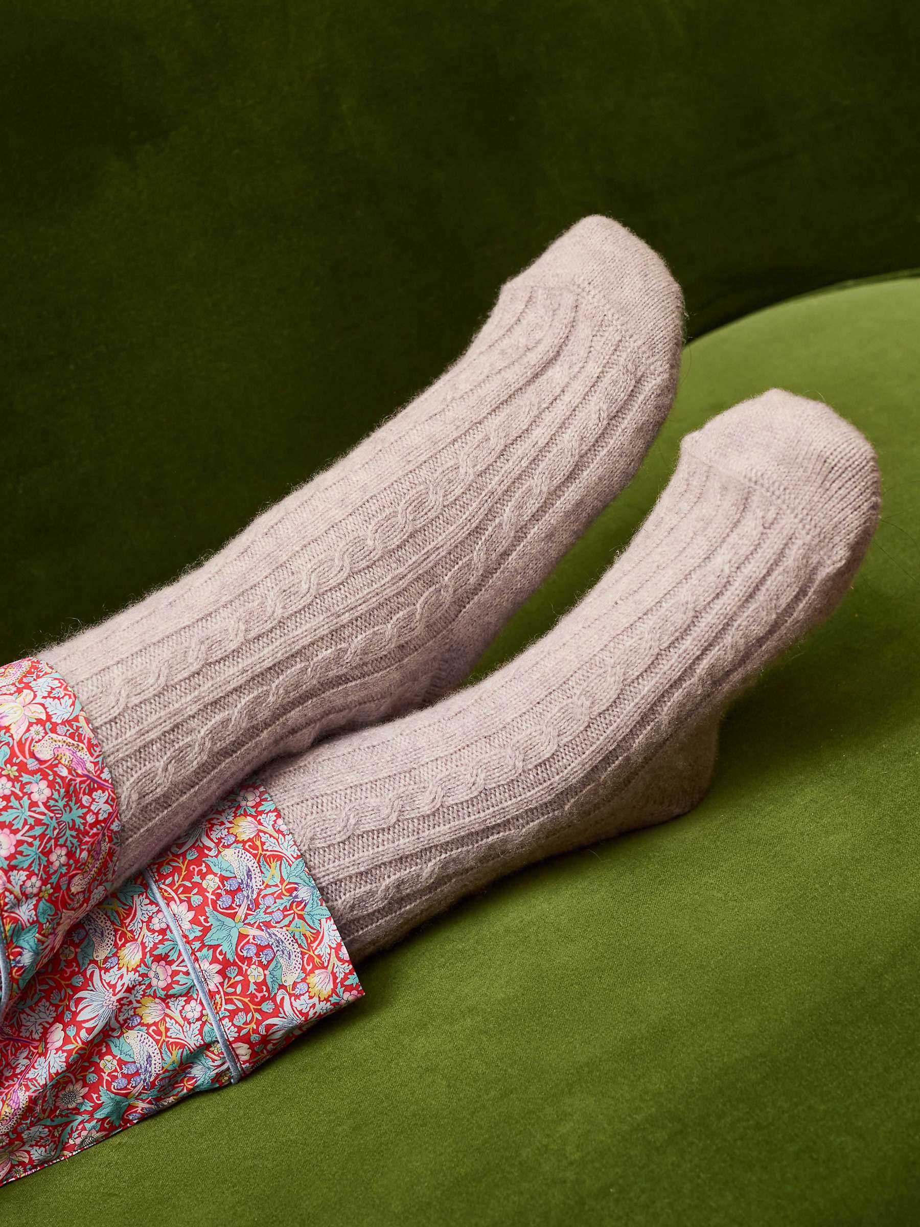 Buy Brora Cashmere Bed Socks Online at johnlewis.com