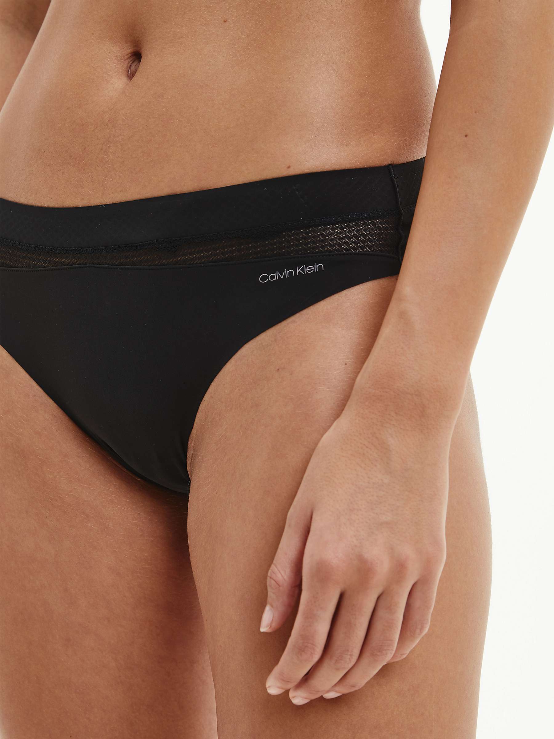 Buy Calvin Klein Underwear Flex Thong, Black Online at johnlewis.com